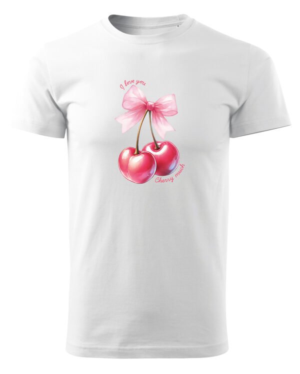 Koszulka na Walentynki I love You cherry much